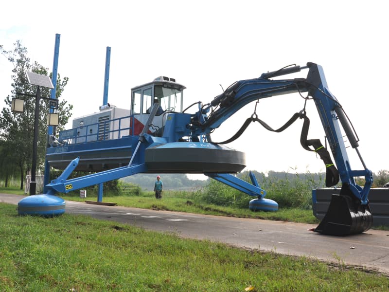 Selbstfahrender amphibischer Multifunktionsbagger (500 m³/h) für Flachwassergebiete