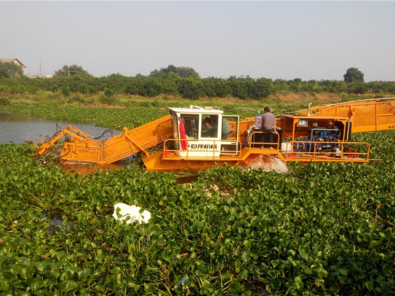 Wasserpflanzen-Mähgerät, Wasserreinigungsboot, Müllskimmer