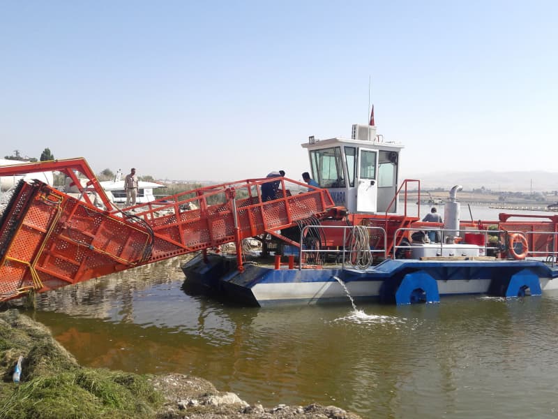 Automatisches Wasserreinigungsschiff / Wasserpflanzenernter / Müllabscheiderboot
