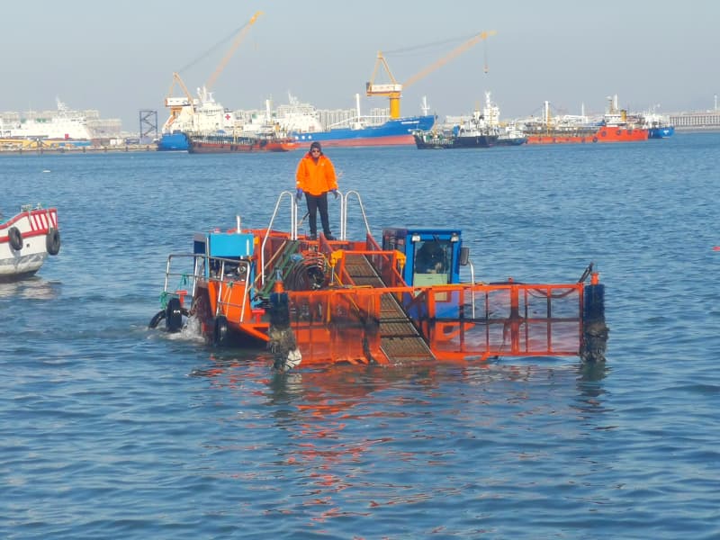 Automatisches Wasserreinigungsschiff / Wasserpflanzenernter / Müllabscheiderboot