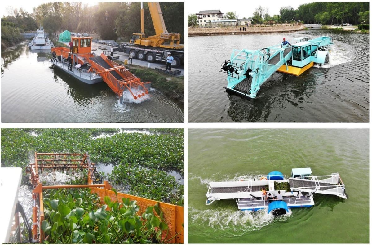 Fully Upgraded Cleaning Boat Trash Skimmer Boat for Water Environment Protection Fully Upgraded Cleaning Boat Trash Skimmer Boat for Water Environment Protection