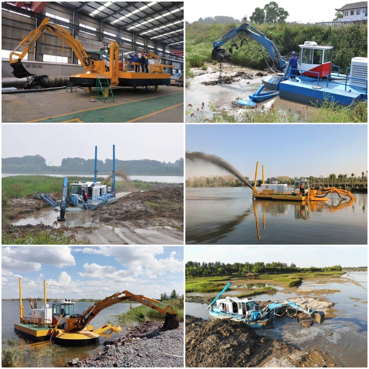 Self Propelled Amphibious Mutli-Functional Dredger (500 m3/h) for Shallow Water Area Self Propelled Amphibious Mutli-Functional Dredger (500 m3/h) for Shallow Water Area